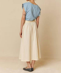 Indi & Cold - Poplin Midi Skirt