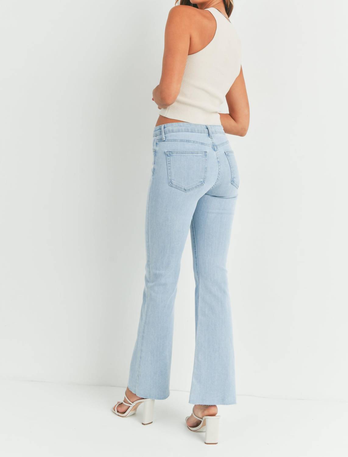 Just Black Denim - High Rise Scissor Cut Flare Jeans