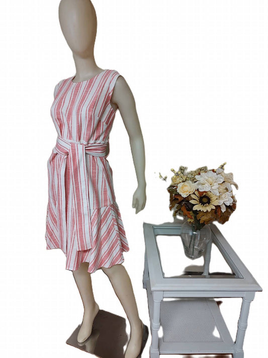 J.Crew - Belted Fit And Flare Sleeveless Dress