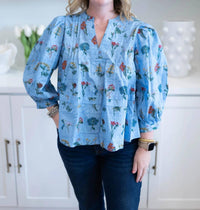 Entro - Magnolia Floral Blouse