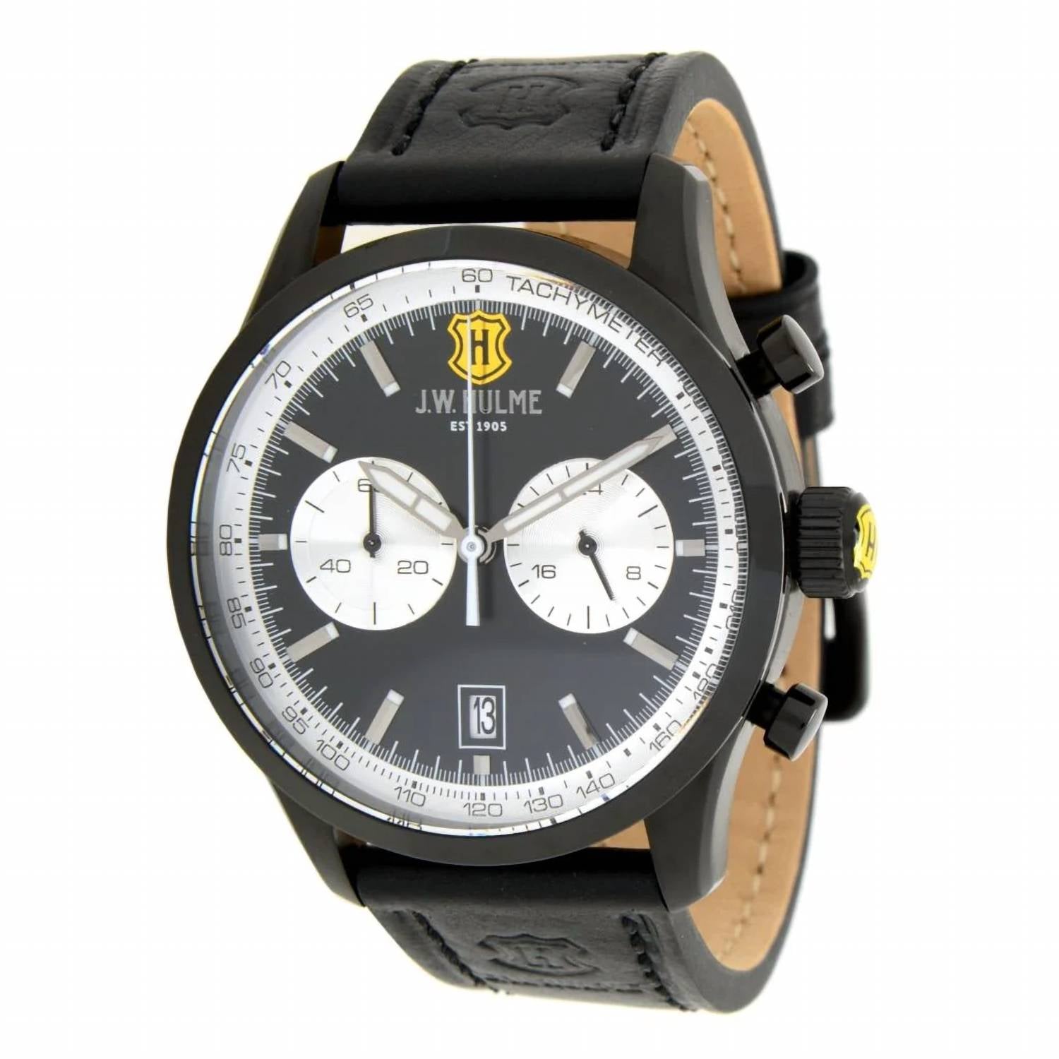 J.W. Hulme - Men's Quartz Multi Function Leather Strap Watch