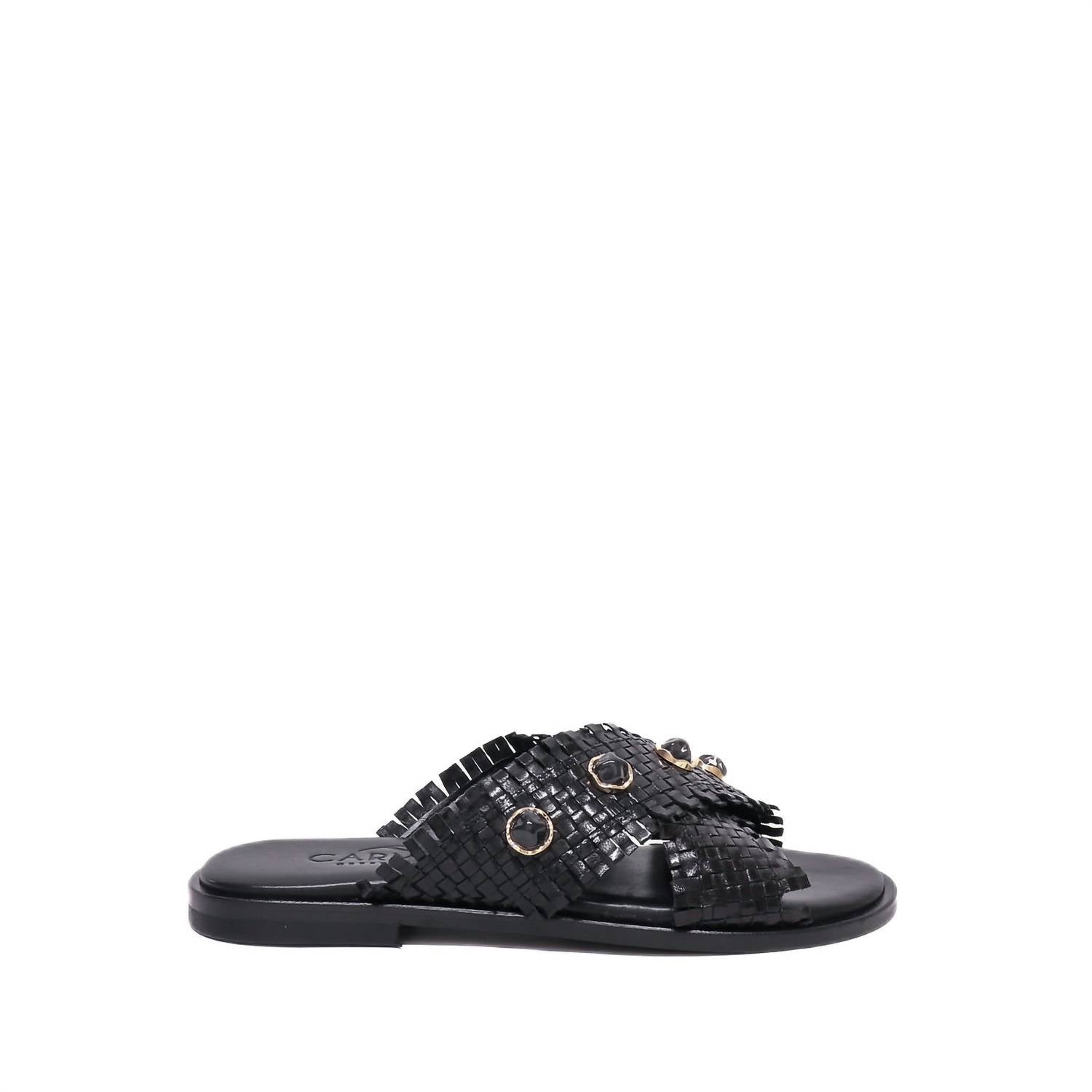 Caryatis - Women's Woven Leather Slipper