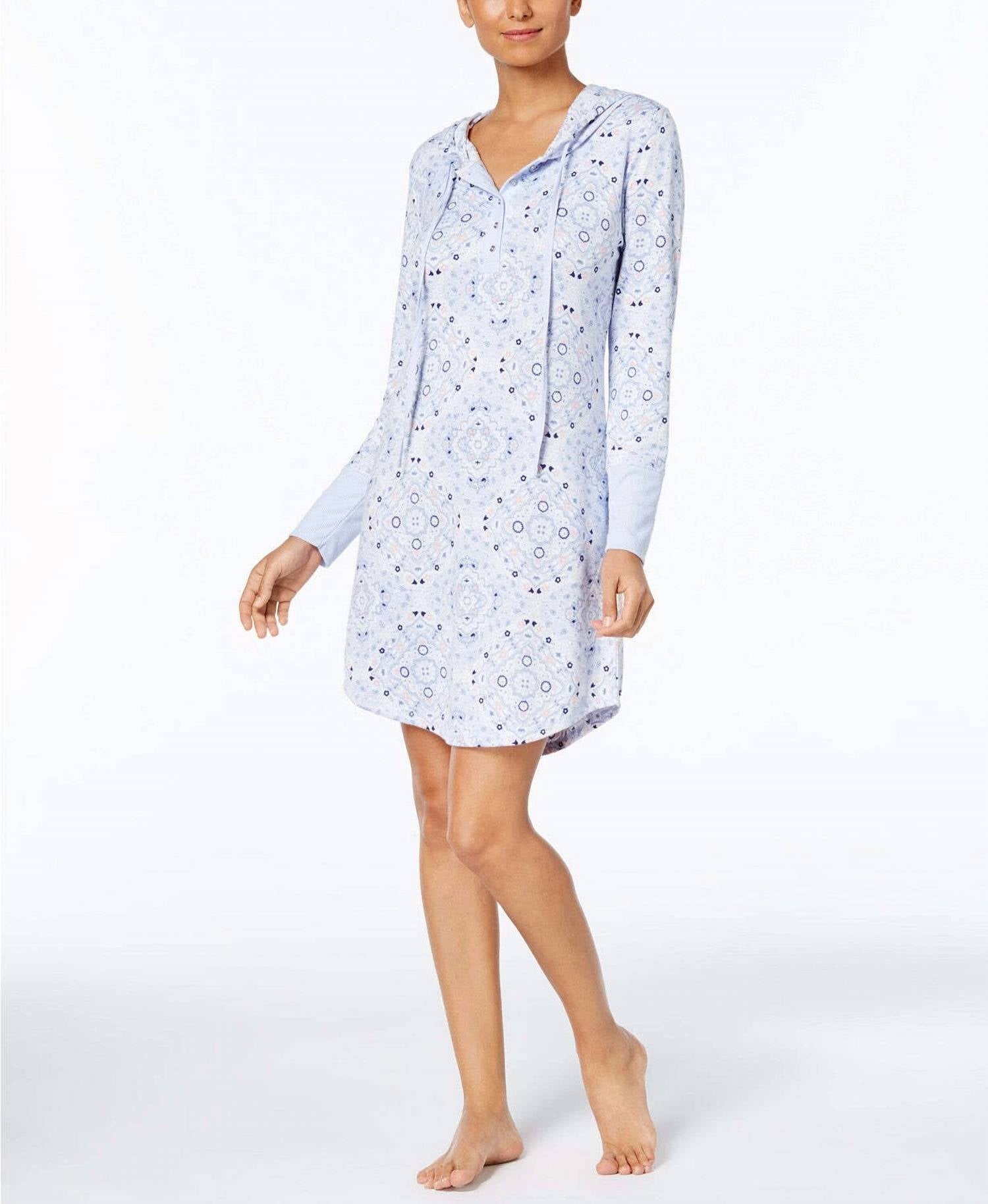 Ande - Bandana Hooded Sleepshirt Nightgown