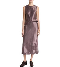 Vince - Floral Embroidered Slip Skirt