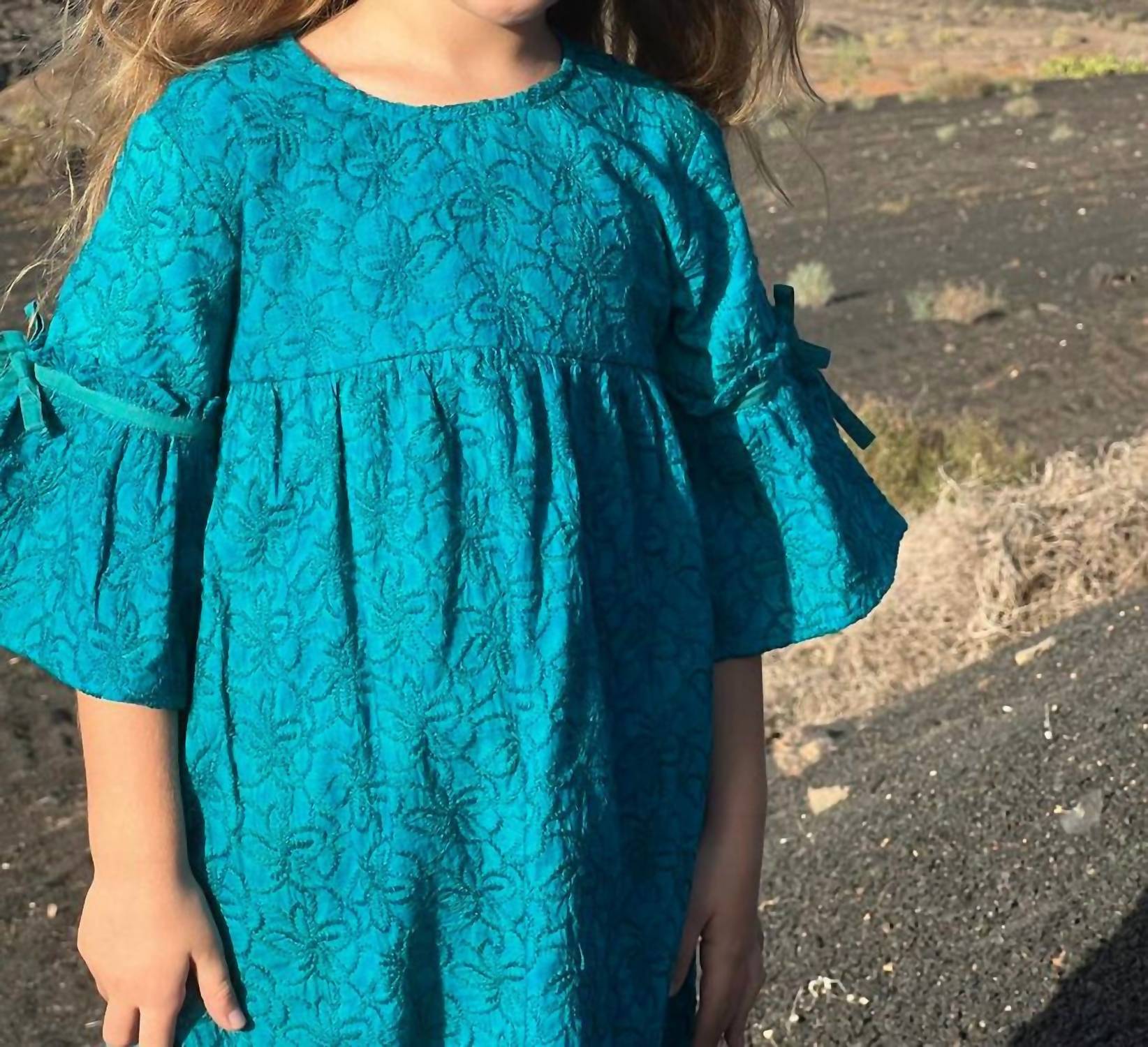 Poppet & Fox - Girls' Flute Sleeve Dress