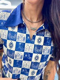 Howdy Hanny - Cambridge Check Top