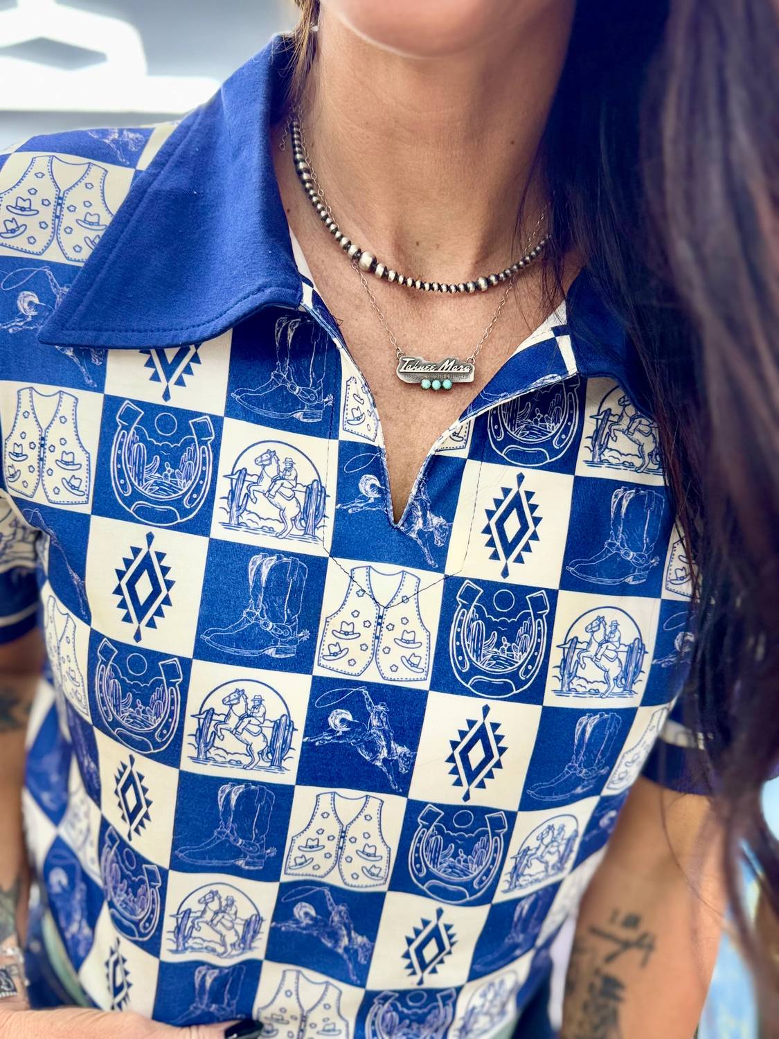 Howdy Hanny - Cambridge Check Top