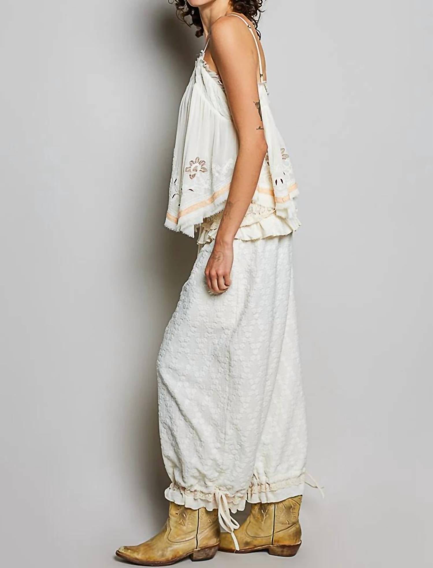 Pol - Renaissance Bloomer Ruffle Pant
