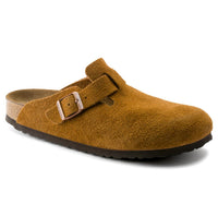 Birkenstock - Unisex Boston Soft Footbed Suede Leather Narrow Fit Clogs