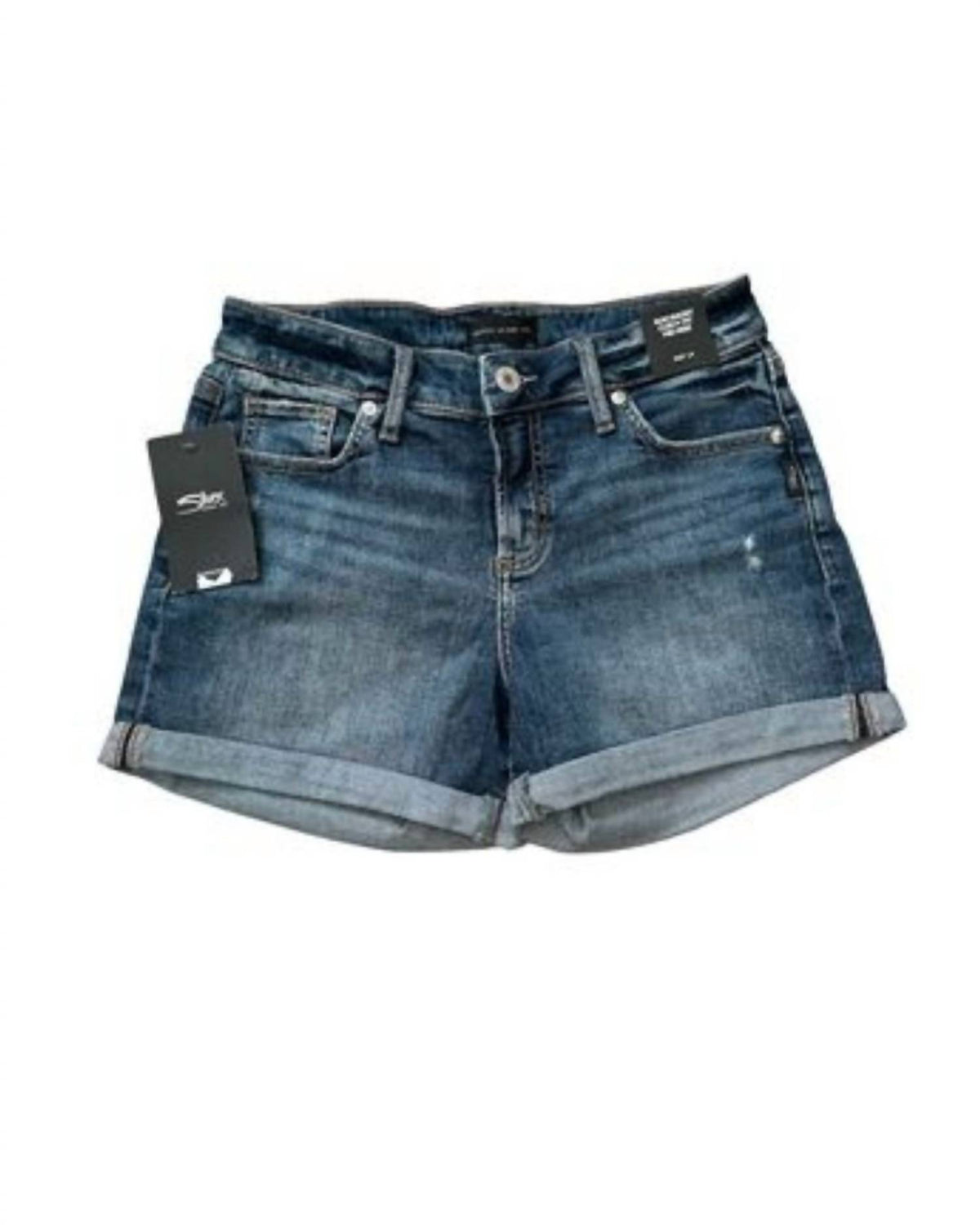 Silver Jeans Co - Women's Roll Cuff Denim Shorts