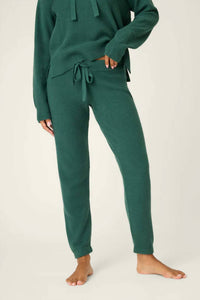 PJ Salvage Sweater Weather Forest Banded Pants in green - women's pants