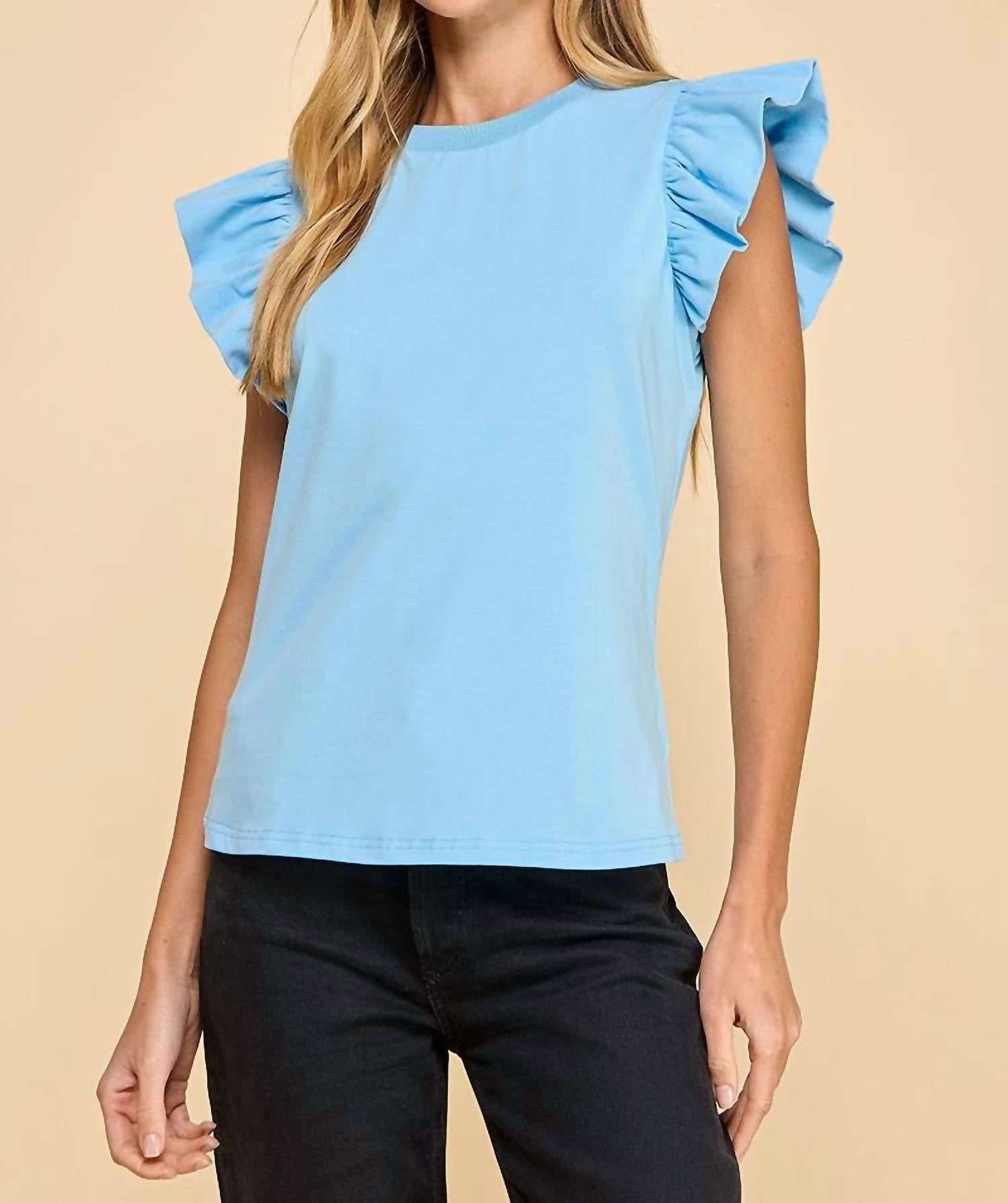 Tcec - Laurie Flutter Sleeve Top