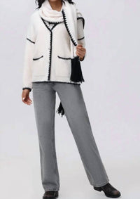 525 America - Tierney Whipstitch Scarf Neckline Cardigan