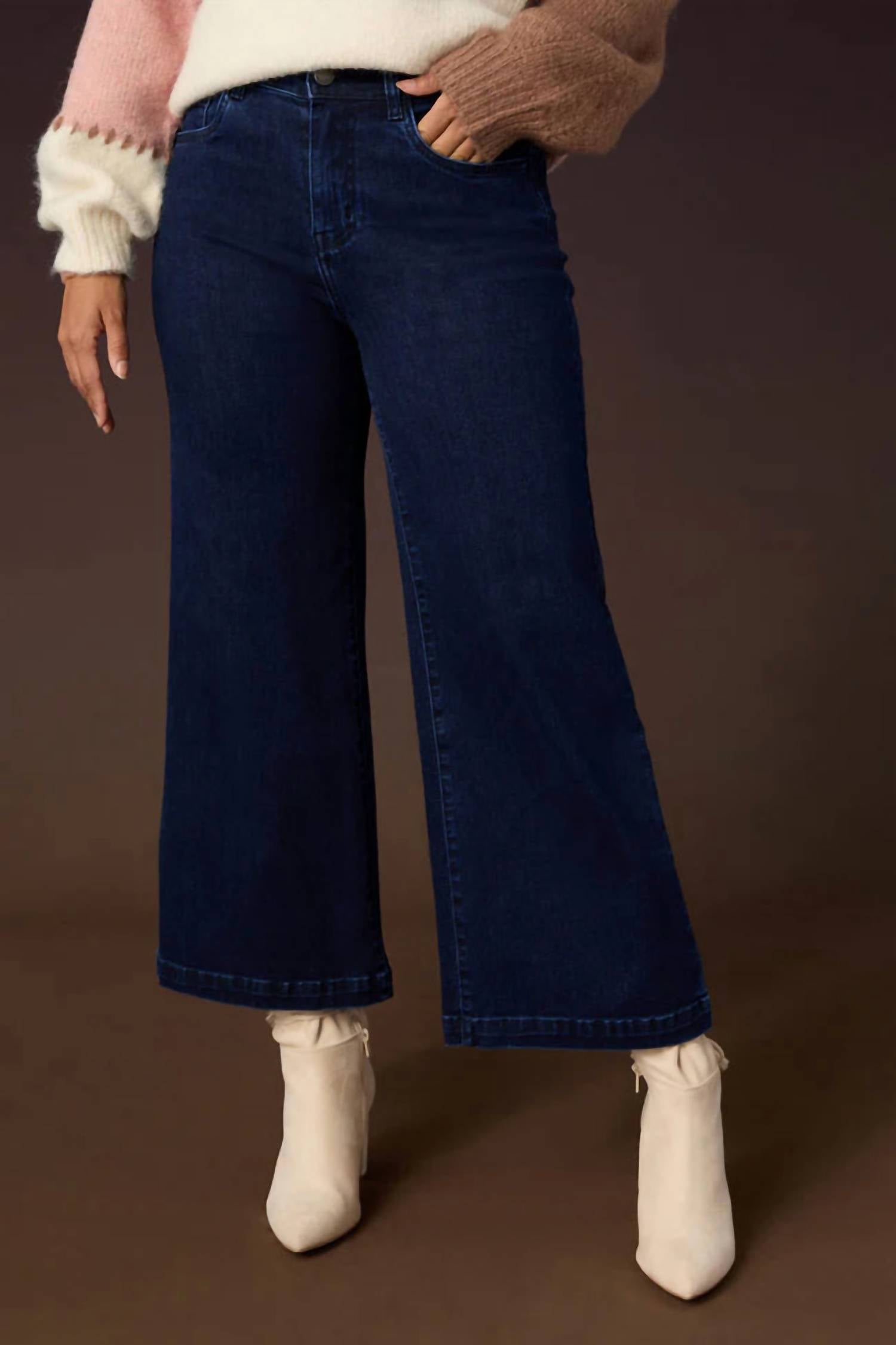 Coco + Carmen - Everstretch Wide Leg Crop Jeans