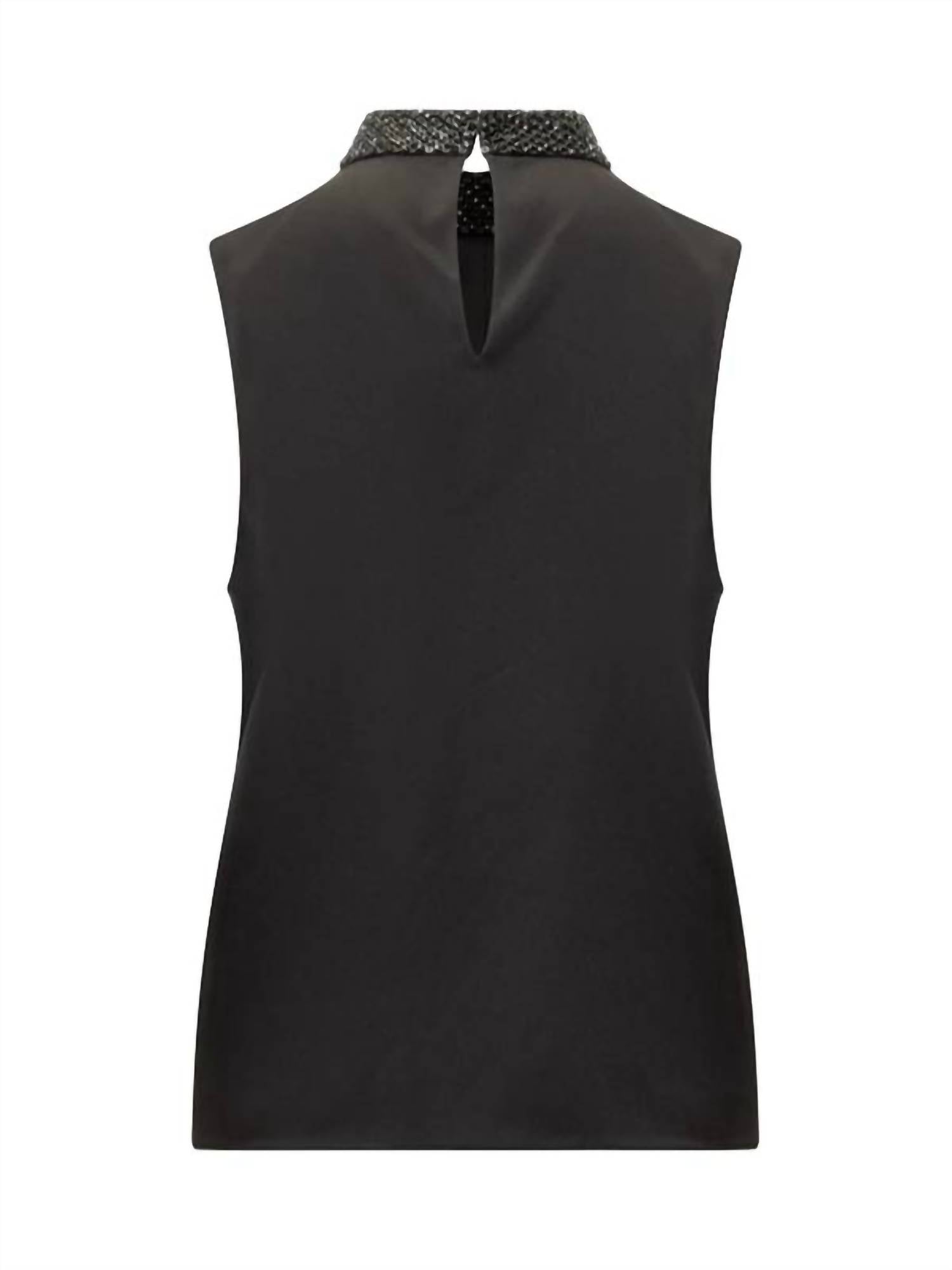 Tom Ford - SEQUINS AND STRASS EMBROIDERED TOP