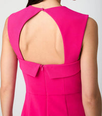 FRENCH CONNECTION Whisper Foldover Square Neck Mini Dress in cerise pink - women's dress - view 5