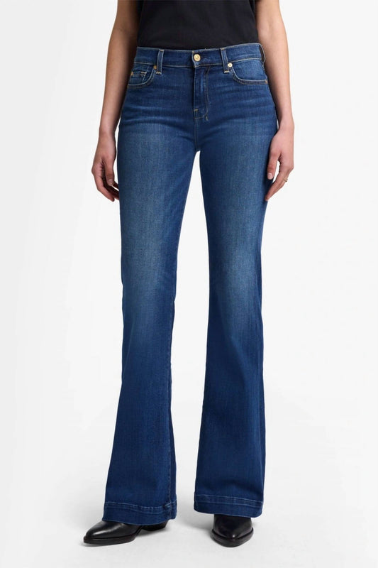 7 For All Mankind - Dojo Trousers Flare Leg Mid-rise Jean