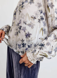 Bella Dahl - Elastic Shirred Blouse