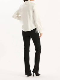 Tyler Boe - Erin Ponte Feather Sleeve Top