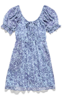 Flags & Anthem - Aubrey Short Sleeve Tie Front Mini Dress
