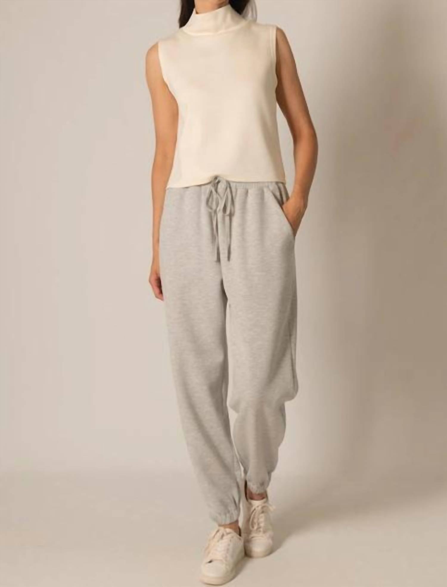 Before You - Mock Neck Sleeveless Top
