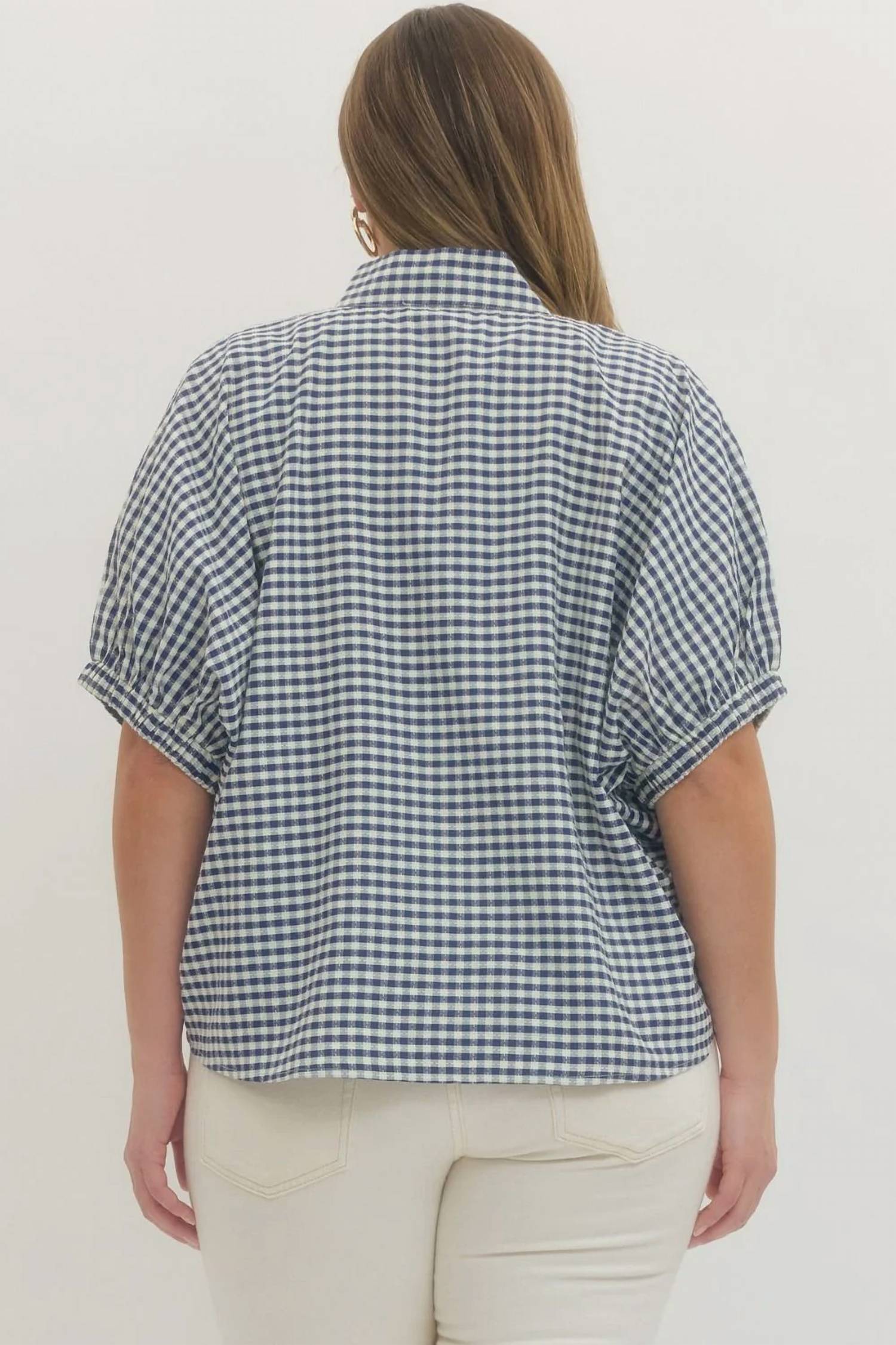 Entro - Short Sleeve Top - Plus