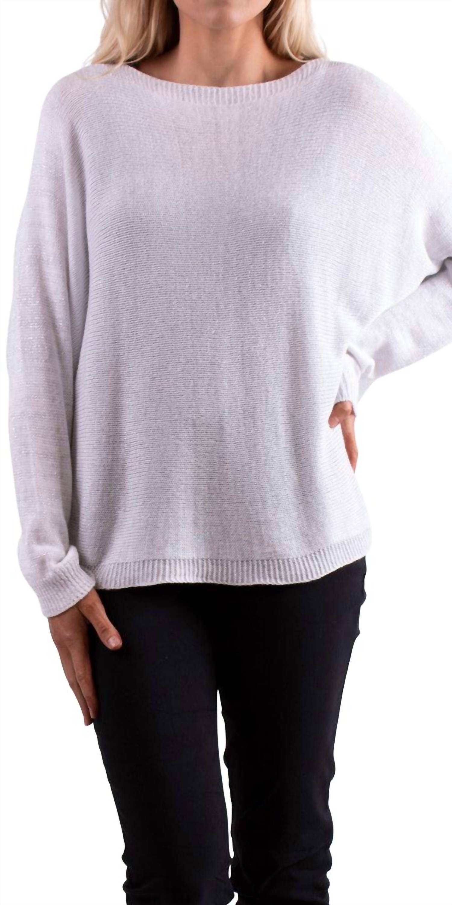 Gigi Moda - Argento Long Sleeve Sweater