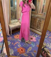 Wishlist - Two Piece Linen Midi Skirt Set