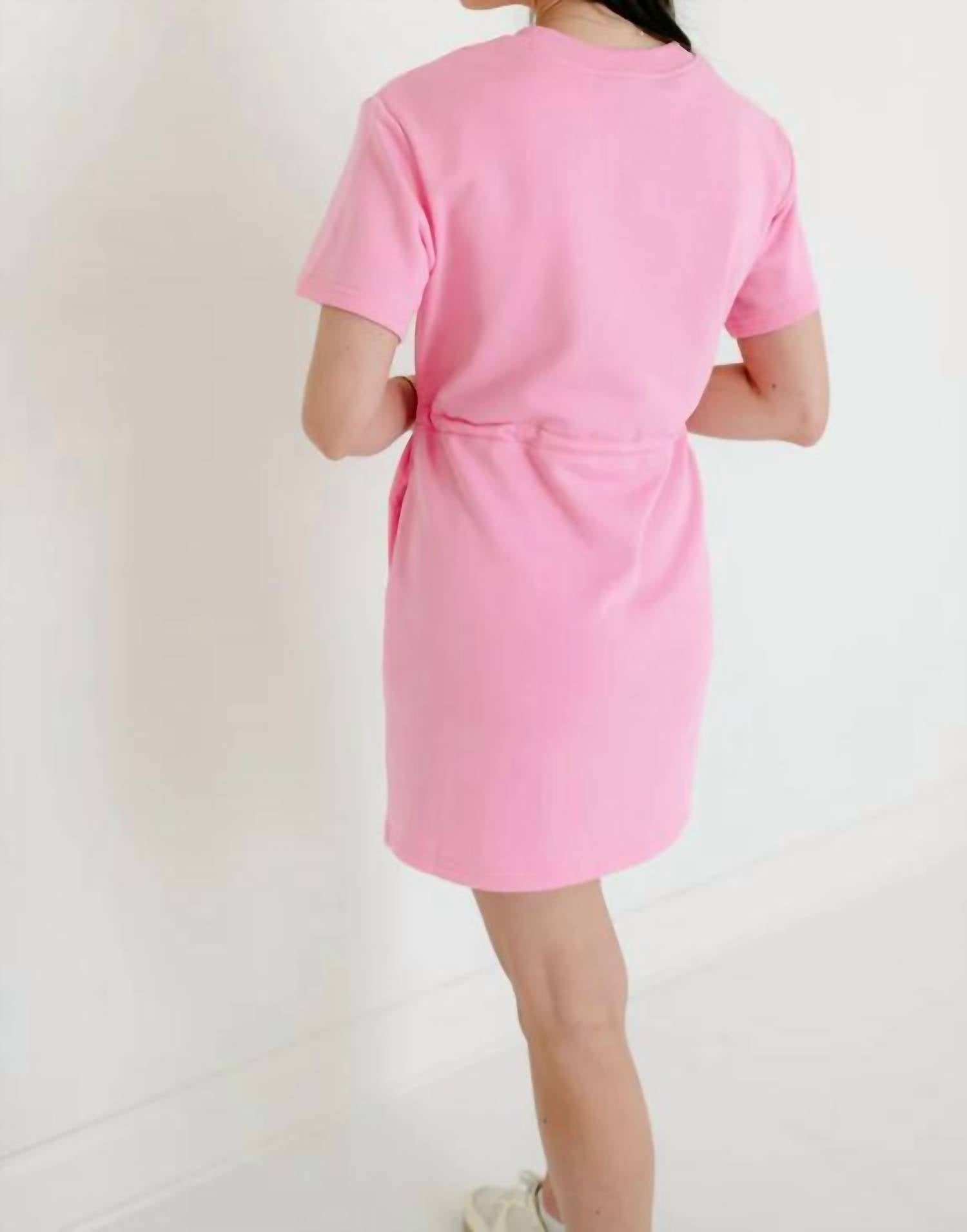 Meet Me In Santorini - French Terry Short Dress