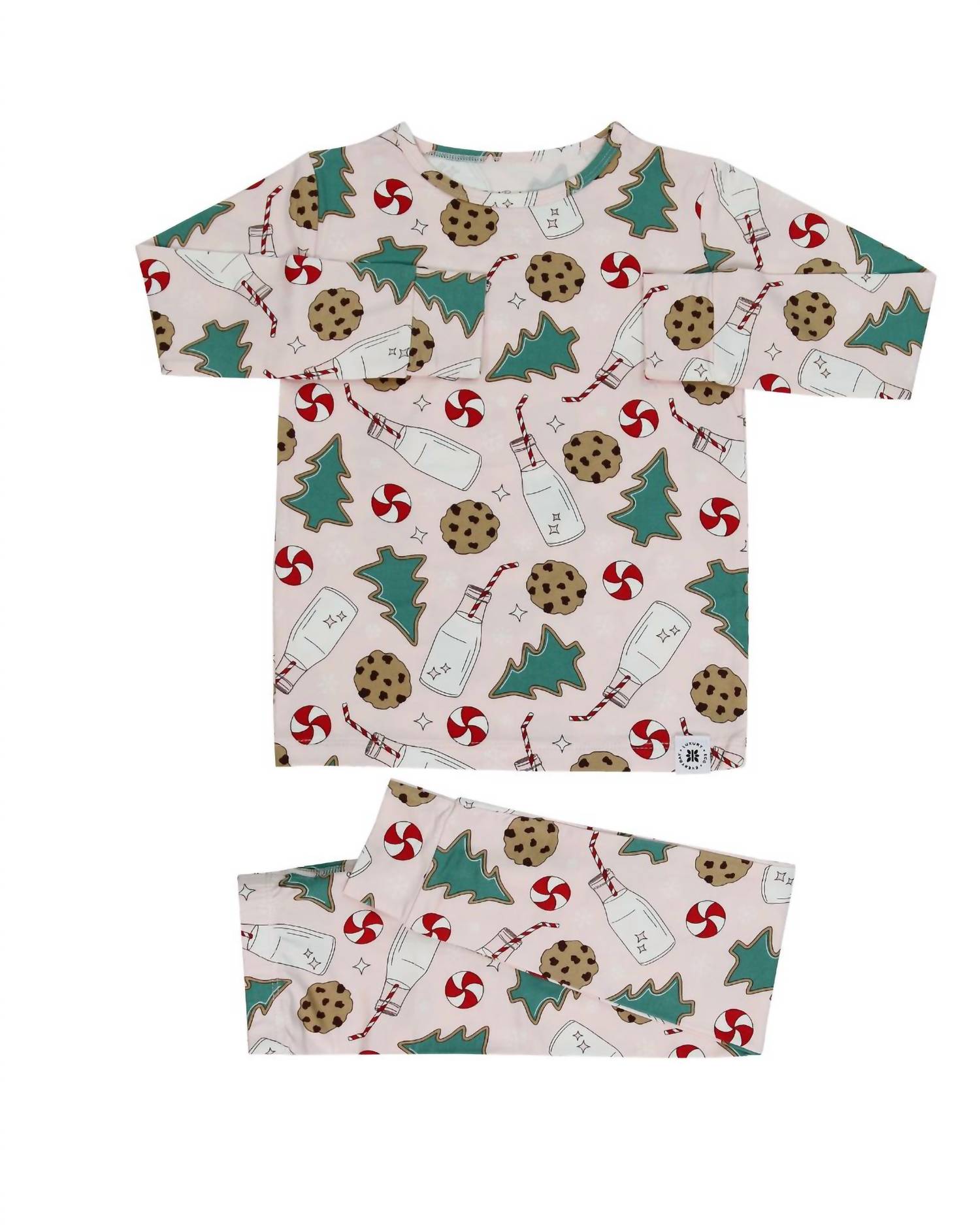 Sweet Bamboo - Kid's Santa's Cookies Pajama Set