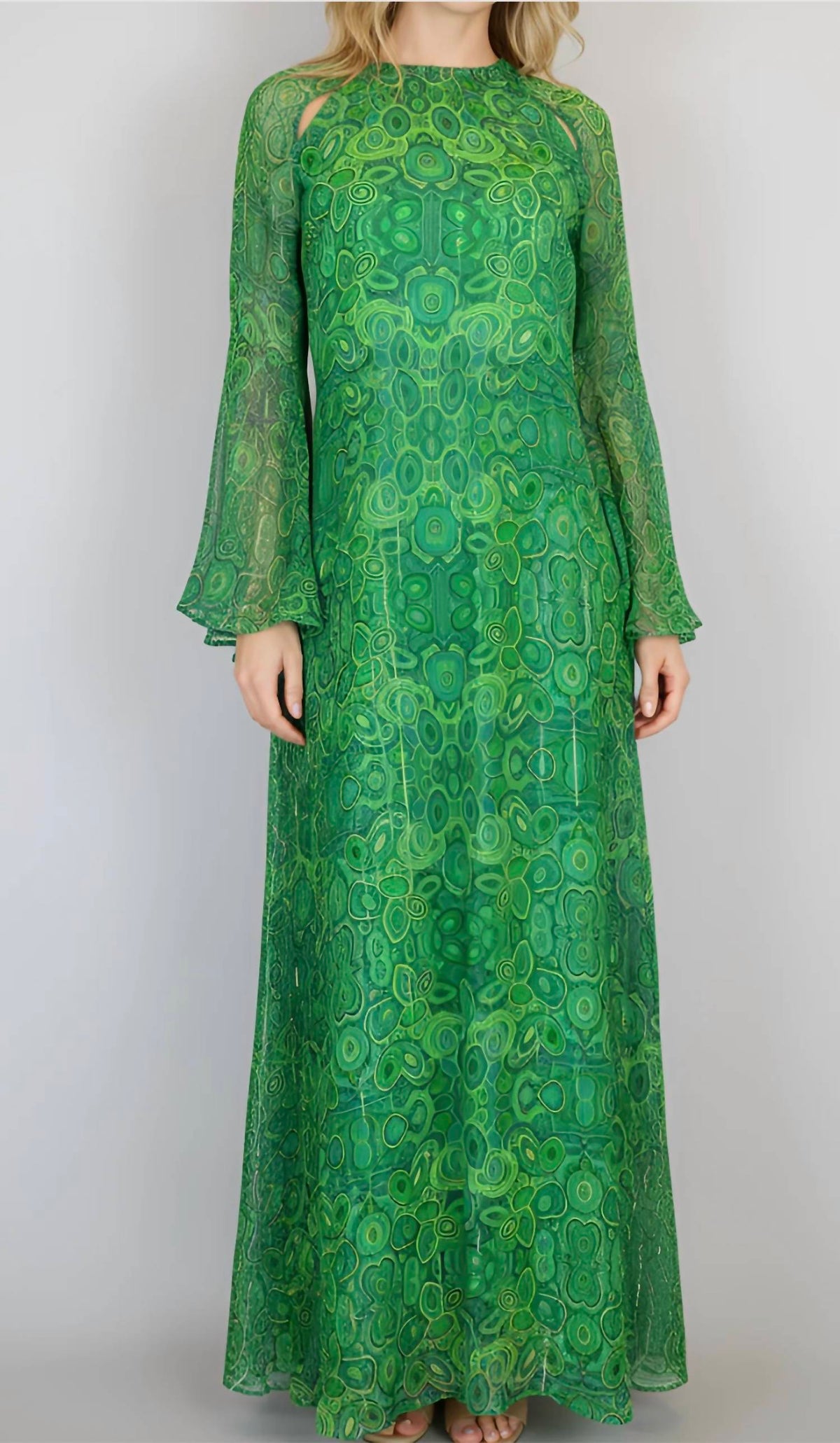 La Plage - Flare Sleeve Maxi Dress