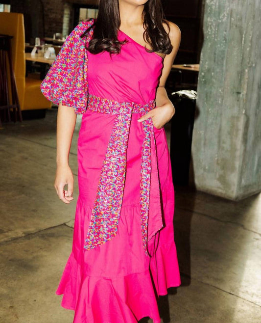 Queen Of Sparkles - One Sequin Shoulder Maxi Dress