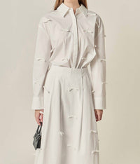 English Factory - Bow Detailed Drop Shoulder Shirt