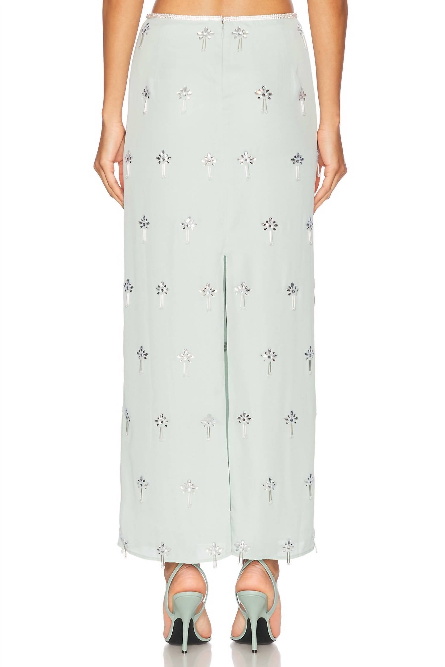 Leo Lin - Clementine Embellished Maxi Skirt