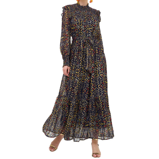 Oliphant - Smocked Neck Maxi Dress