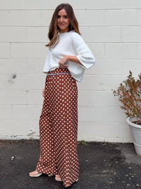 Thml - Alicia Wide Leg Polka Dot Pants