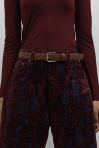Collective - Women's Classic Leather Square Belt