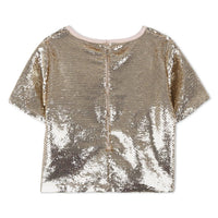 Michael Kors - Girl's Sequins Short Sleeve Top