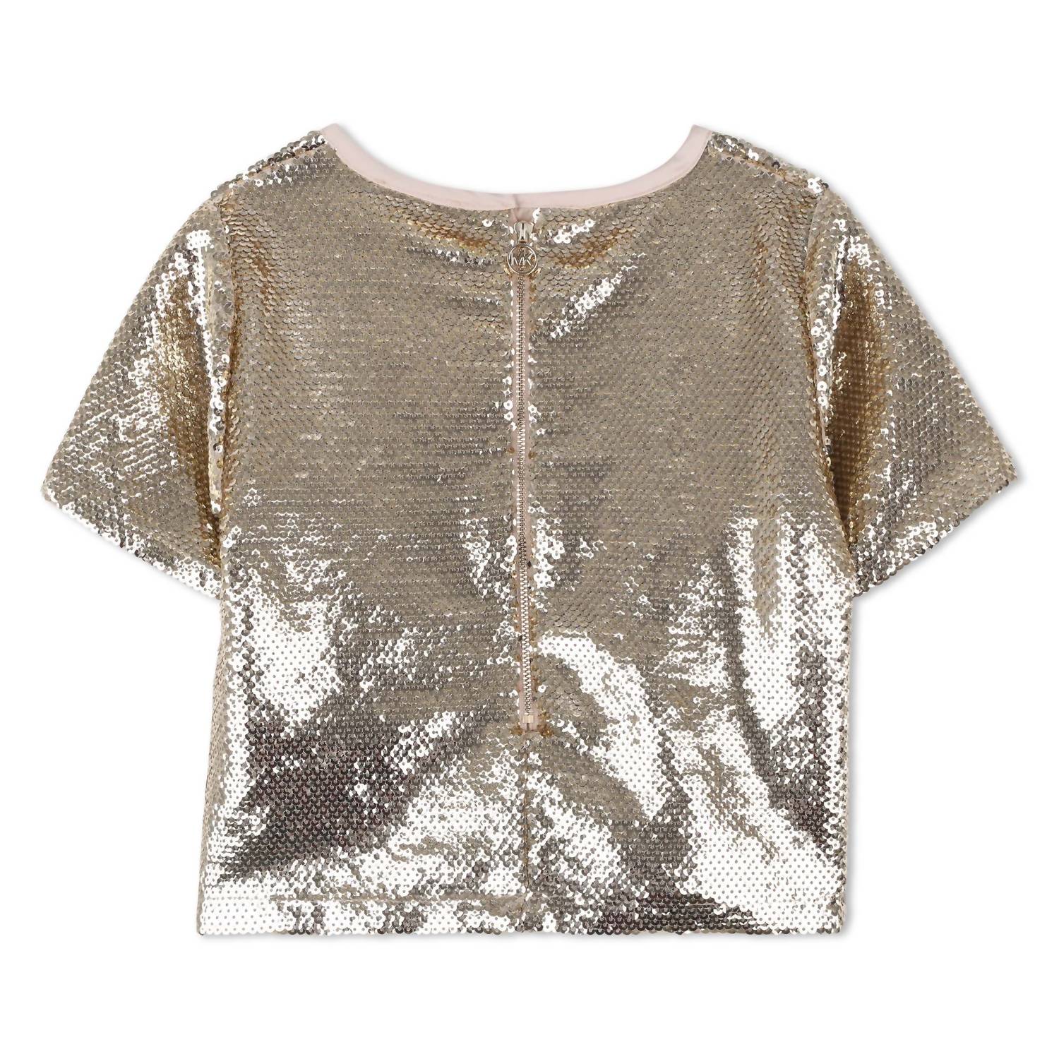 Michael Kors - Girl's Sequins Short Sleeve Top