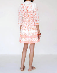 BANJANAN Gizela Dress in pink - women's dress - detail view