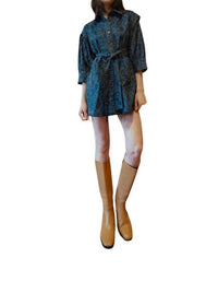 Never A Wallflower - Denim Midi Dress
