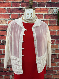 Paperlace - Something Good Mesh Cardigan
