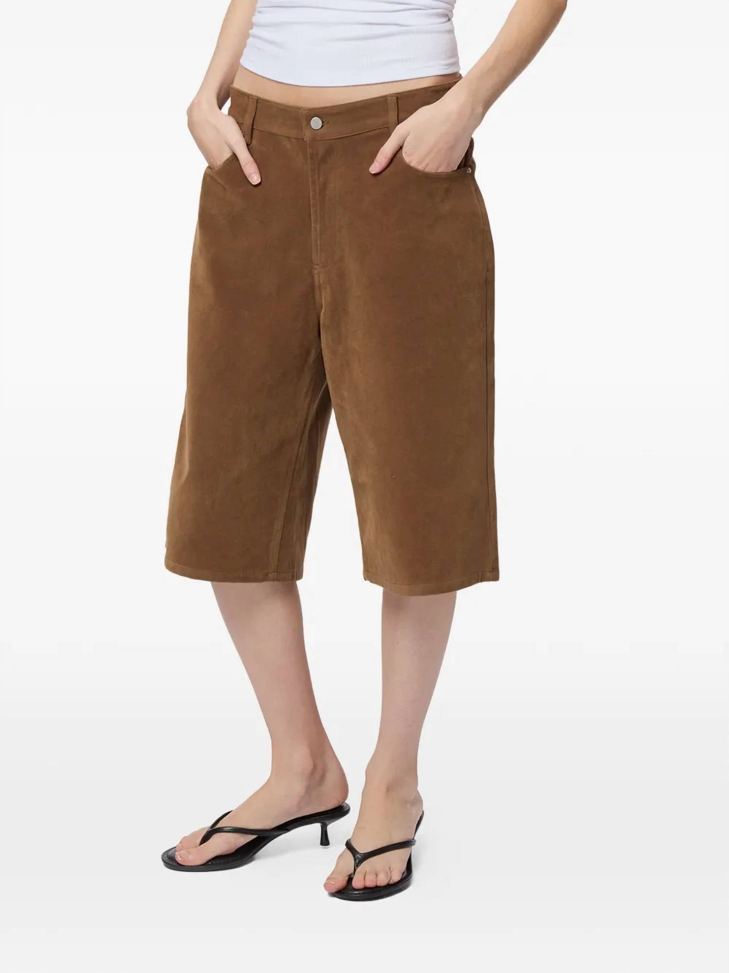 Apparis - Women's Ren Sans Suede Bermuda Shorts