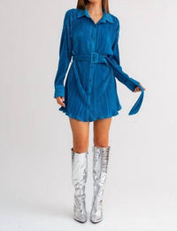 Disco Avenue Retro Radiant Dress in blue - women's dress - view 6
