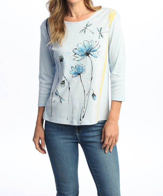 Jess & Jane - Cherish Floral Cotton Top - Plus