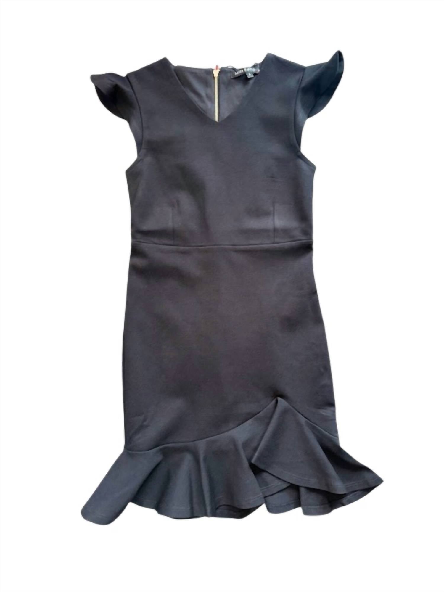 Miss Behave Girls - Fiona V Neck Ruffle Dress