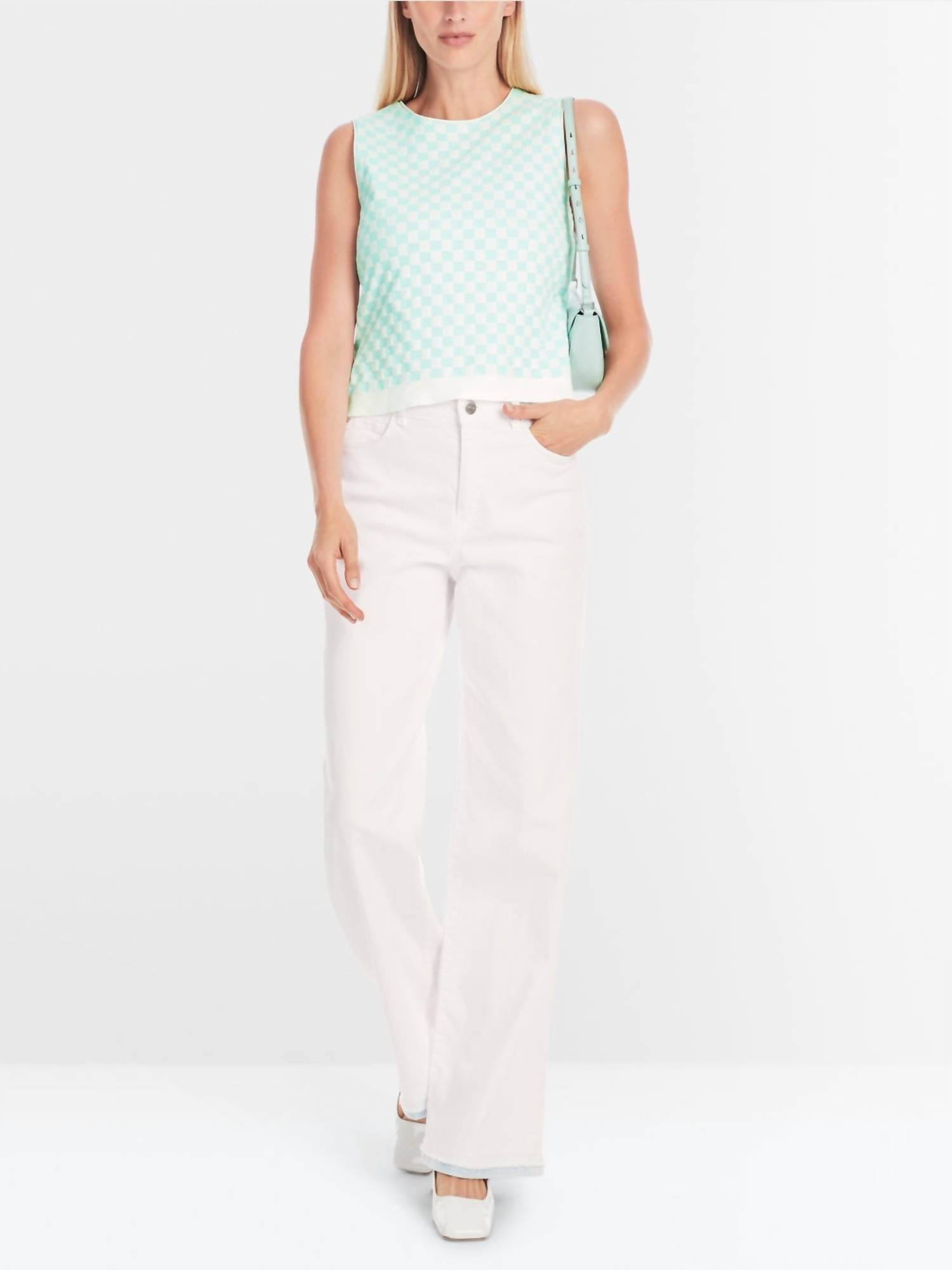 Marc Cain - Knitted Germany Sleeveless Check Top