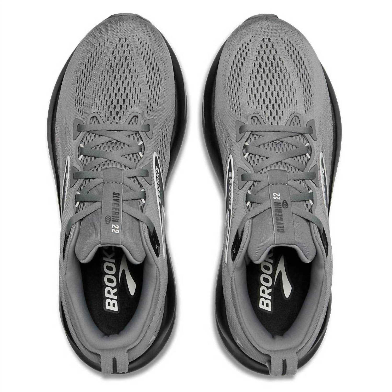 BROOKS Men's Glycerin 22 Shoes in primer gray ebony bluewash 1 - men's sneaker - view 5