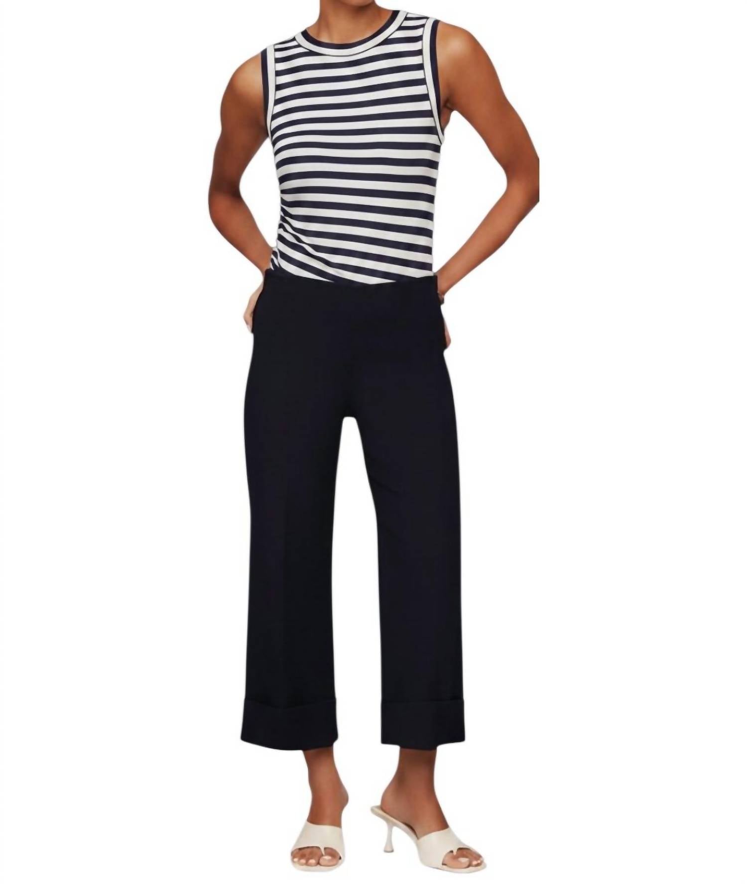 Fifteen Twenty - Regina Cuff Cropped Pants