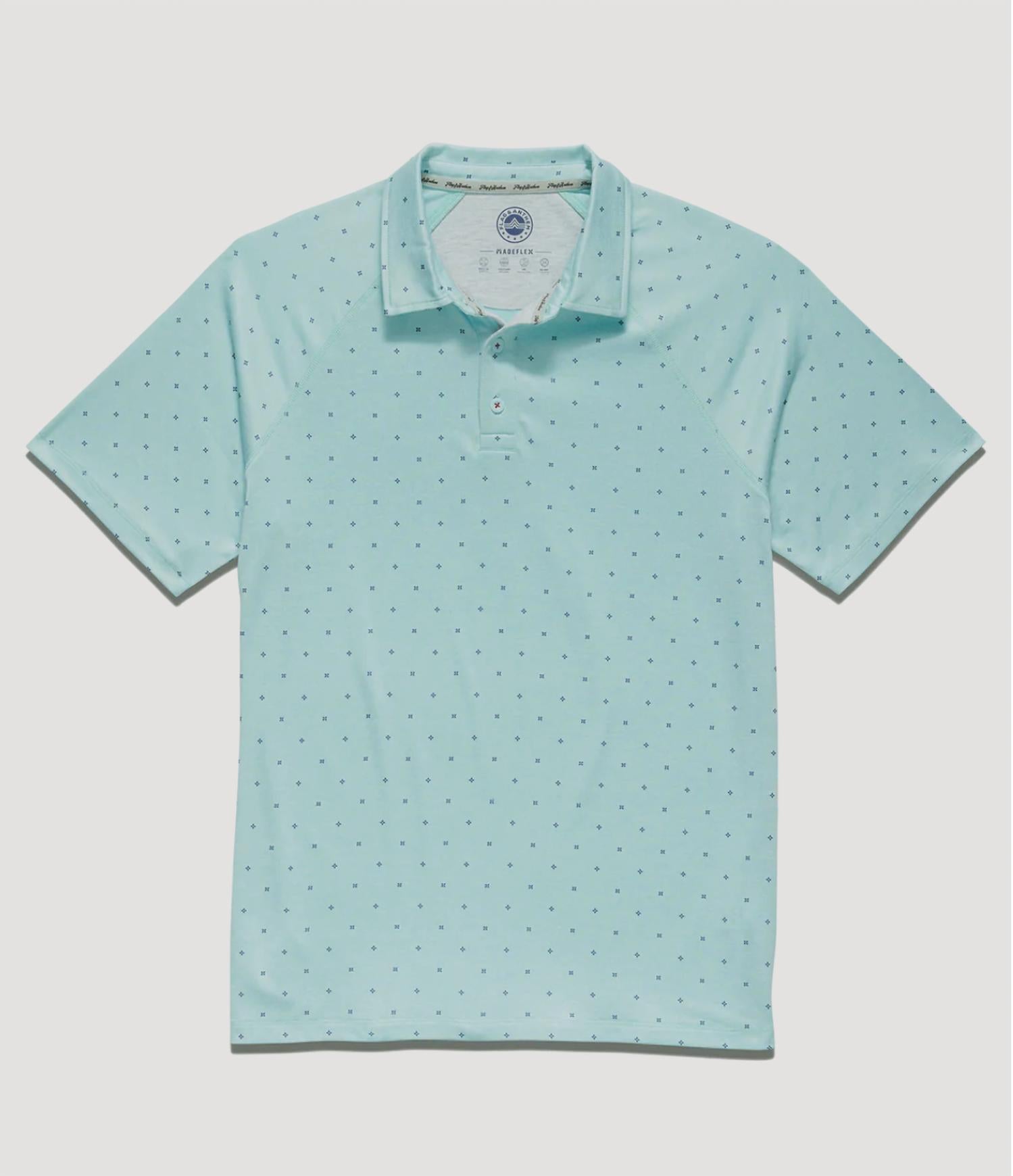 Flags & Anthem - Wheaton Dot Print Performance Polo Shirt
